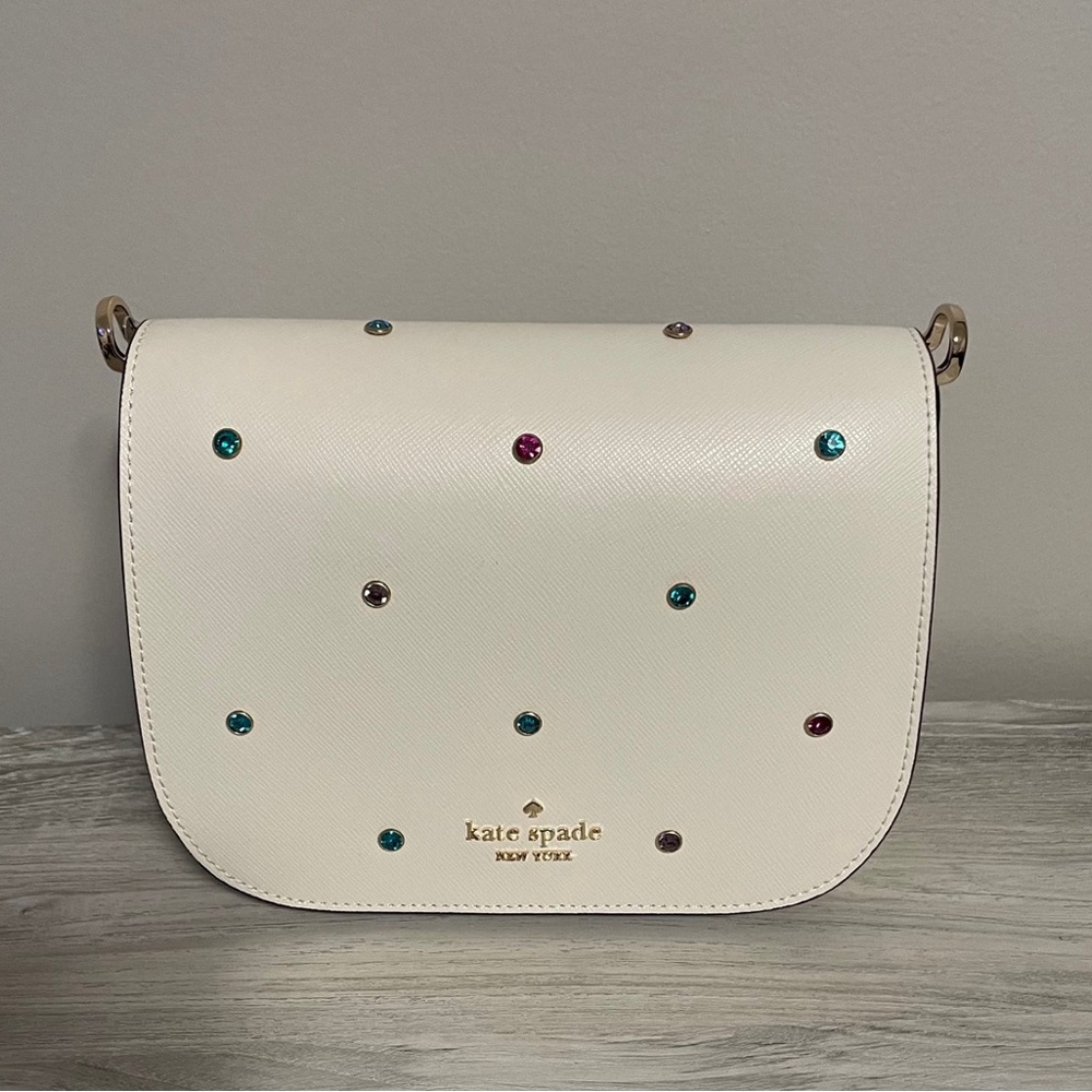 Kate Spade Madison Studded Saddle Bag Crossbody